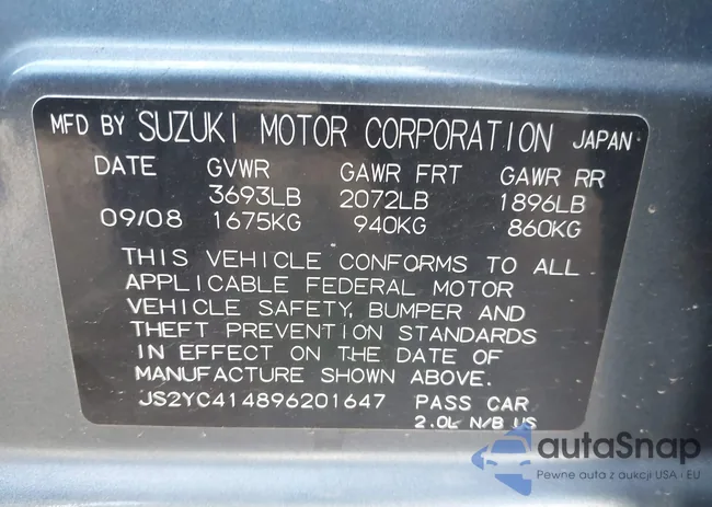 JS2YC414896201647: 42646228