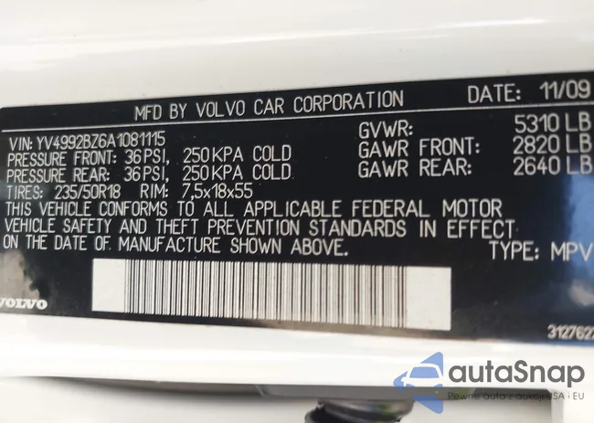 YV4992BZ6A1081115: 42646235