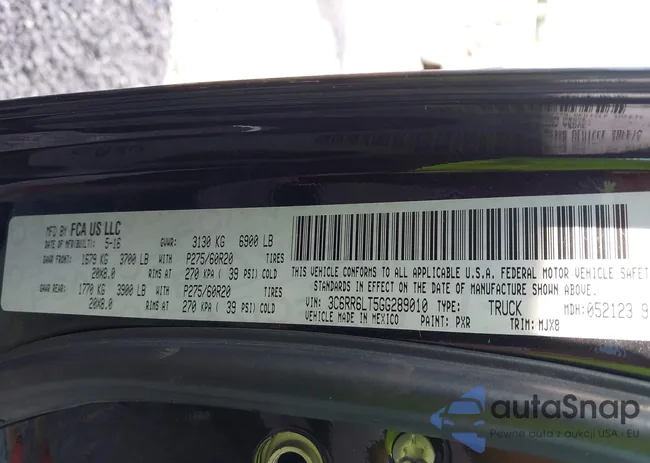 3C6RR6LT5GG289010: 42646244