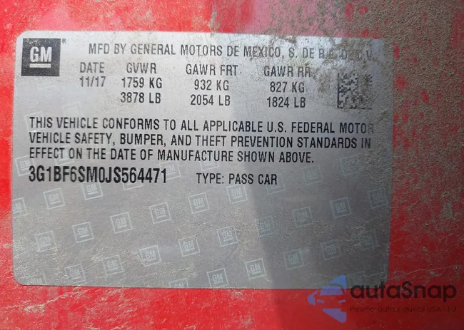 3G1BF6SM0JS564471: 42646337