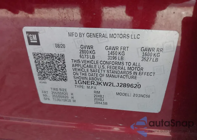 1GNERJKW2LJ289620: 42647367