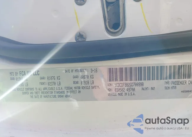 1C3CDFBB2GD700998: 42647442