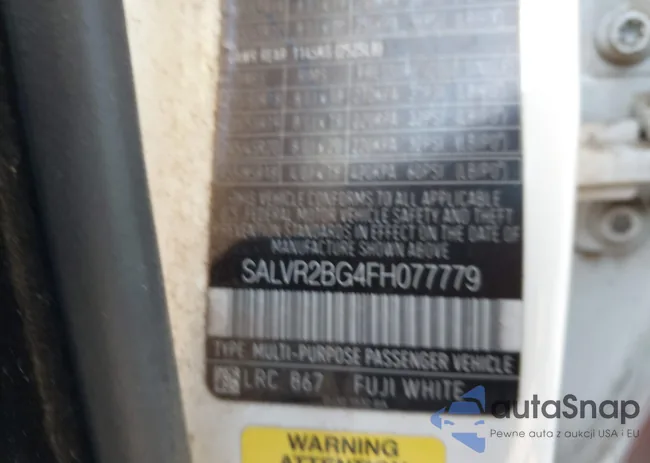 SALVR2BG4FH077779: 42647460