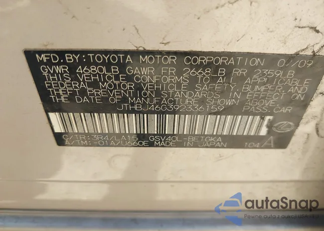 JTHBJ46G392336159: 42647461