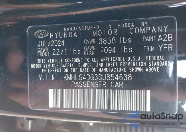 KMHLS4DG3SU854638: 42647469