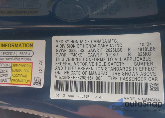 2HGFE2F29SH541063: 42647580