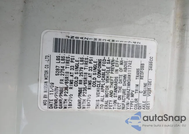 JN8AZ1MW3AW111742: 42647590