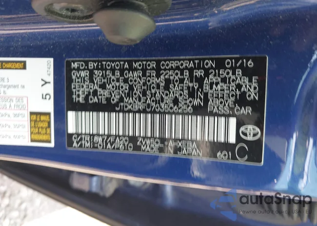 JTDKBRFU7G3506256: 42647598