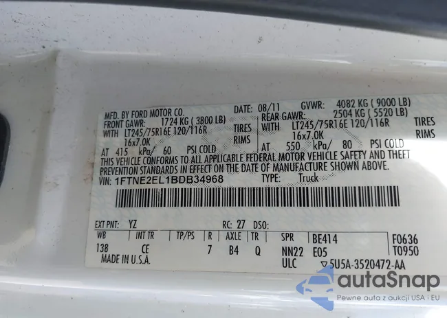 1FTNE2EL1BDB34968: 42647682