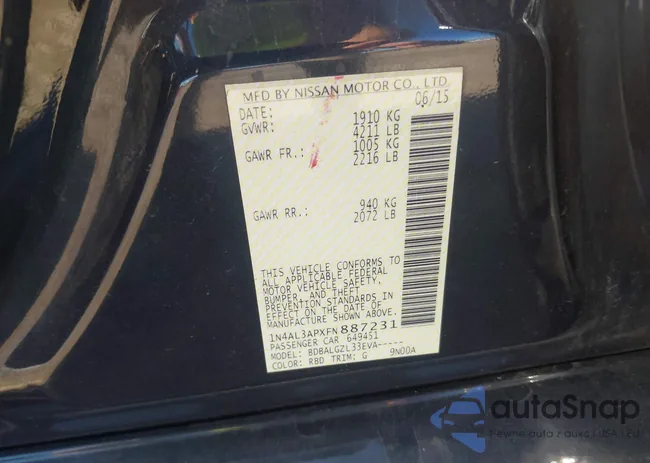 1N4AL3APXFN887231: 42647767