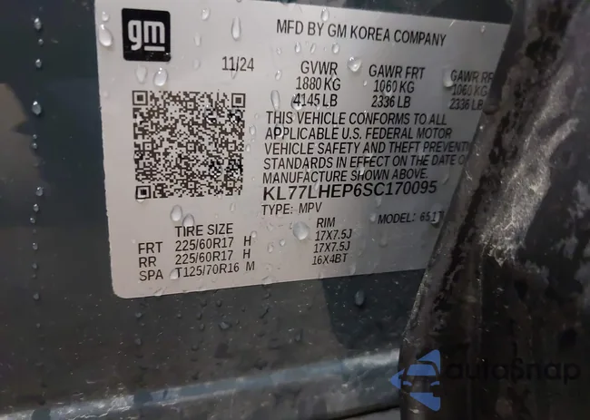 KL77LHEP6SC170095: 42647786