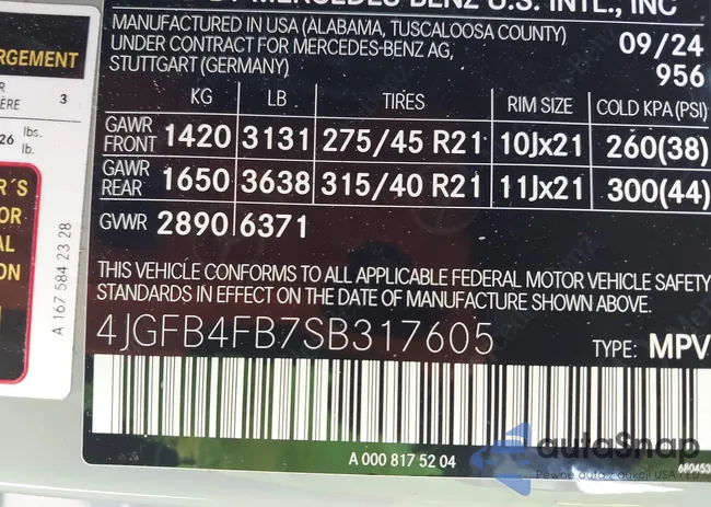 4JGFB4FB7SB317605: 42647814