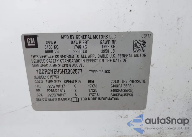 1GCRCNEH5HZ302577: 42647873