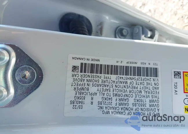 2HGFE2F54NH574437: 42646947