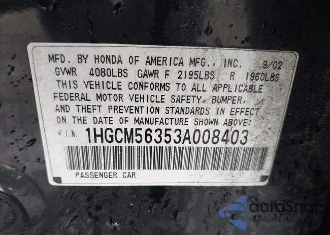 1HGCM56353A008403: 42646949