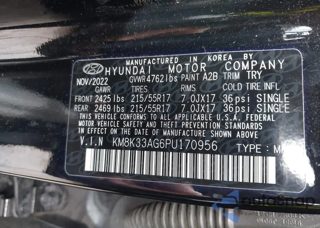 KM8K33AG6PU170956: 42647028