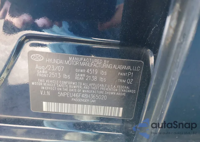 5NPEU46F48H365020: 42647050