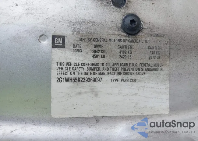 2G1WH52K739404947: 42647052