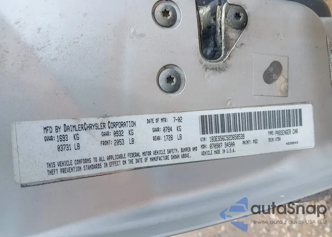 1B3ES56C92D658539: 42647237