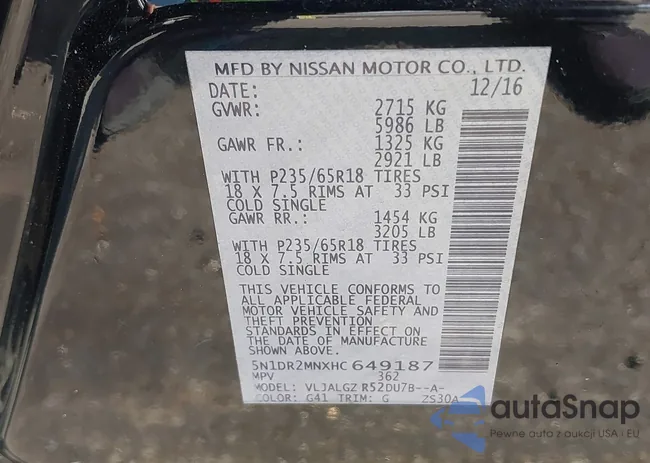 5N1DR2MNXHC649187: 42647295