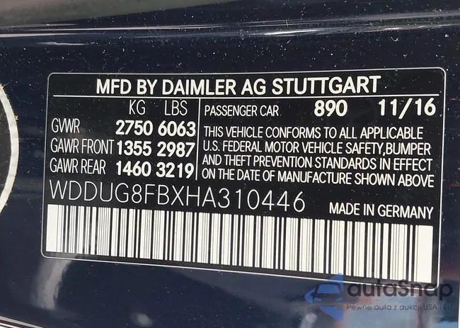 WDDUG8FBXHA310446: 42647301