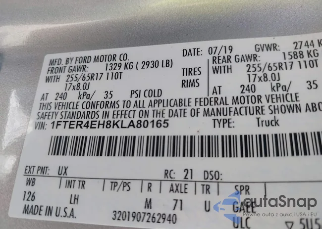 1FTER4EH8KLA80165: 42647305