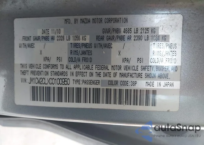 JM1CW2CLXC0100950: 42648466