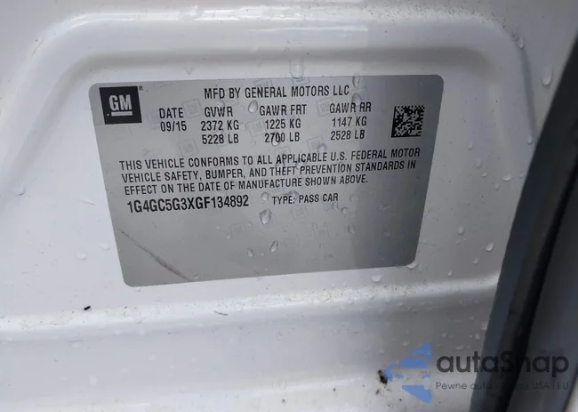 1G4GC5G3XGF134892: 42648546