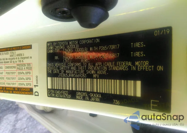 JTEBU5JR4K5669283: 42648601