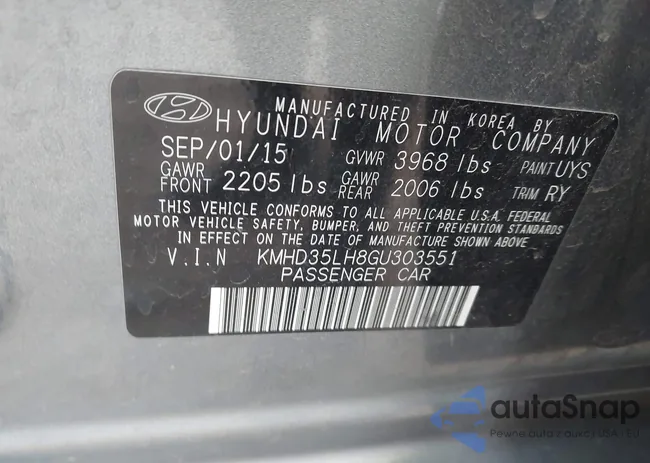 KMHD35LH8GU303551: 42648818