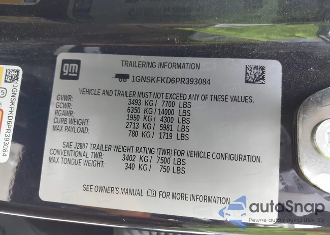 1GNSKFKD6PR393084: 42648037