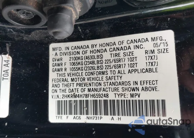 2HKRM4H78FH659248: 42648172