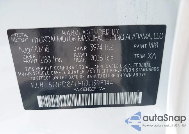 5NPD84LF8JH398144: 42648265