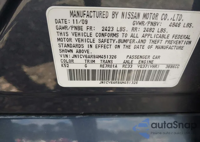 JN1CV6AR9AM451326: 42649791