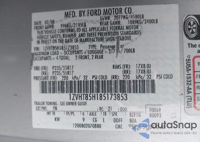 1ZVHT85H185173853: 42649826