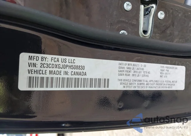 2C3CDXGJ0PH508830: 42649831