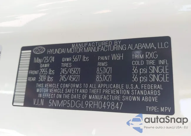 5NMP5DGL9R8049847: 42649029