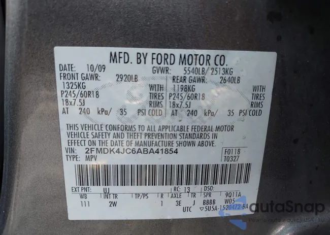 2FMDK4JC6ABA41854: 42649030