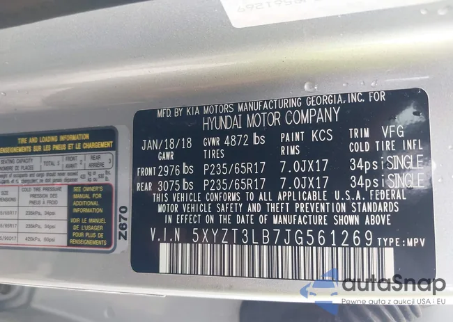 5XYZT3LB7JG561269: 42649037