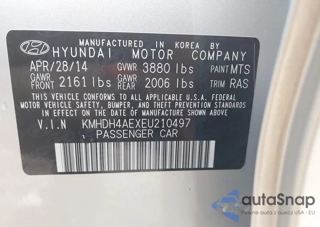 KMHDH4AEXEU210497: 42649098