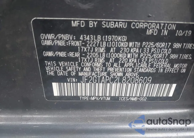 JF2GTAPC2L8208609: 42649123