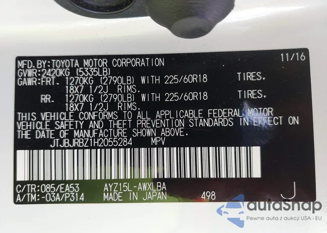 JTJBJRBZ1H2055284: 42649273