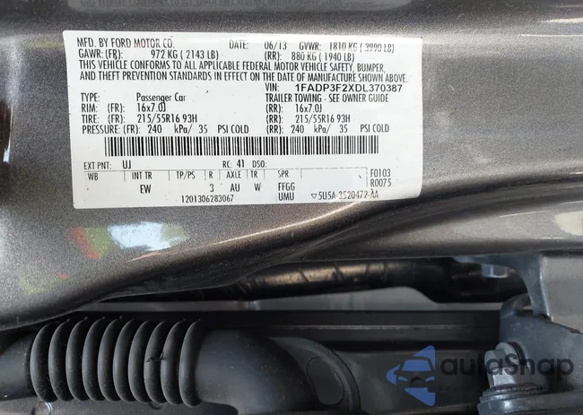 1FADP3F2XDL370387: 42649297