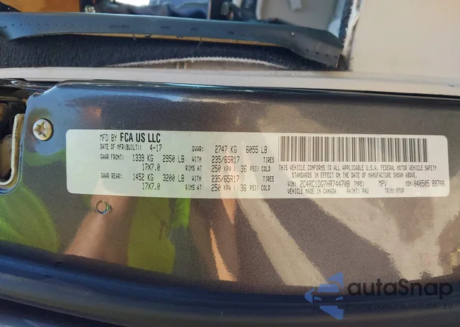 2C4RC1DG7HR744708: 42650438