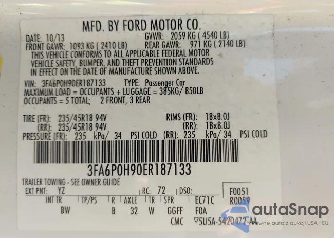 3FA6P0H90ER187133: 42650559