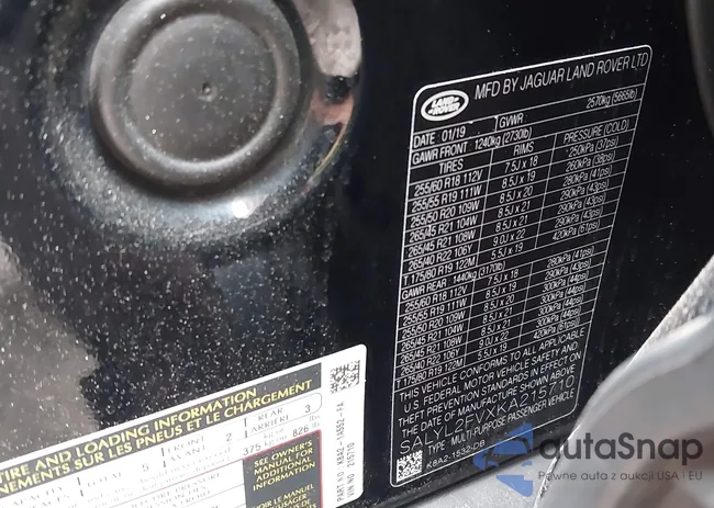 SALYL2FVXKA215710: 42650067