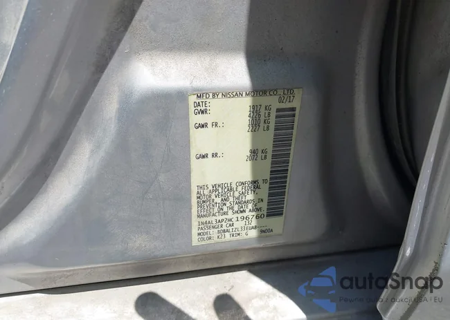 1N4AL3AP2HC196760: 42650291