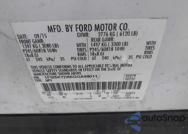 1FM5K7D86GGA99011: 42651541