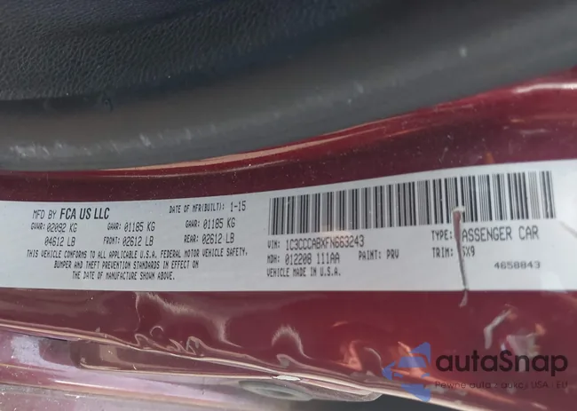 1C3CCCABXFN663243: 42651595