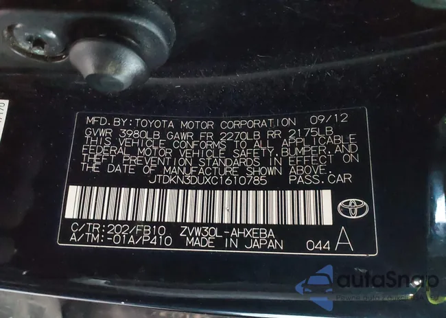 JTDKN3DUXC1610785: 42651718